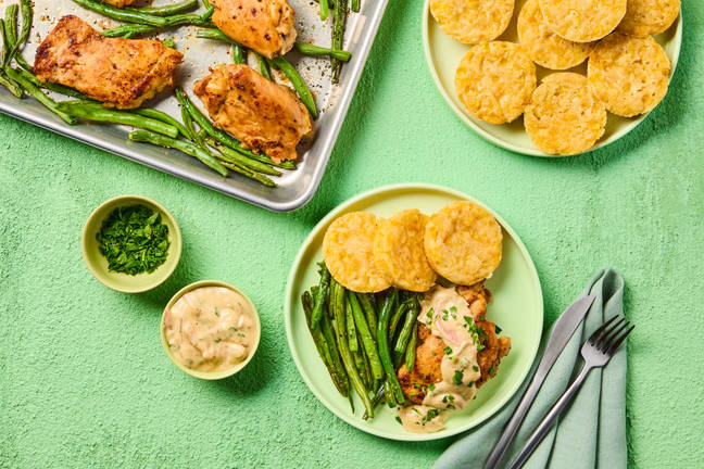 XL Creamy Dijon Roasted Chicken Thighs
