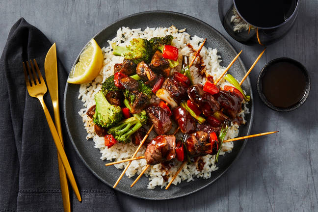 Yakitori-Style Steak Skewers
