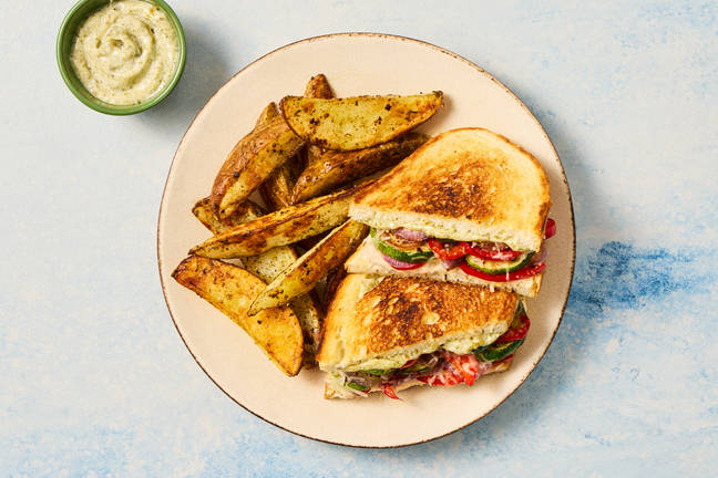 Melty Double Red Pepper Panini