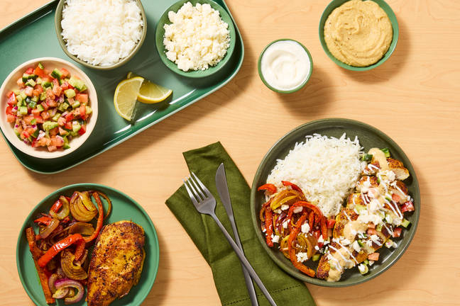 Loaded Shawarma-Style Chicken & Rice Bar