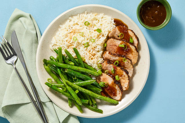 Apricot Balsamic Glazed Pork Filet