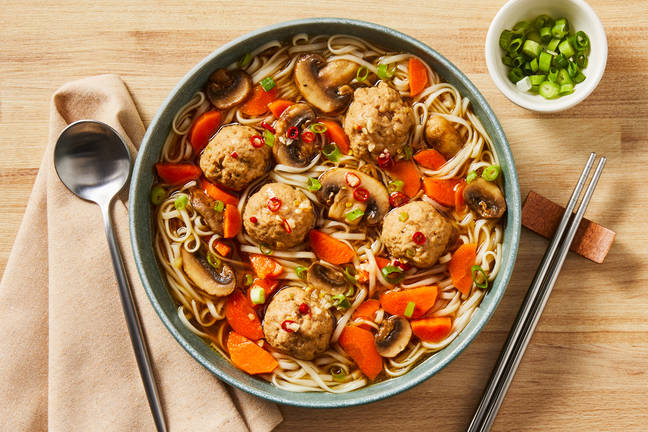 Pork Meatball & Mushroom Ramen