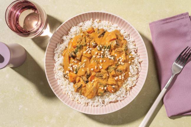 Mild Sambal Eggplant & Courgette Curry 