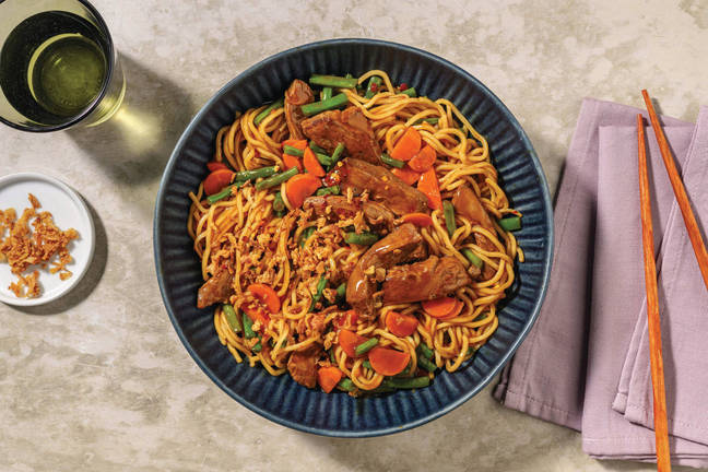 Sweet Chilli Beef Noodle Stir-Fry