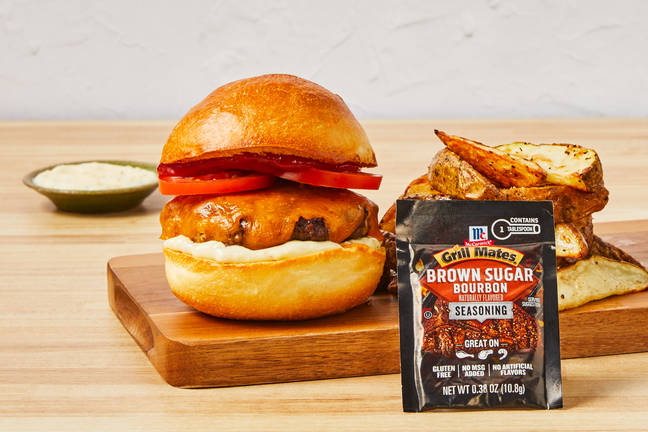 Sweet Bourbon Cheddar Burgers