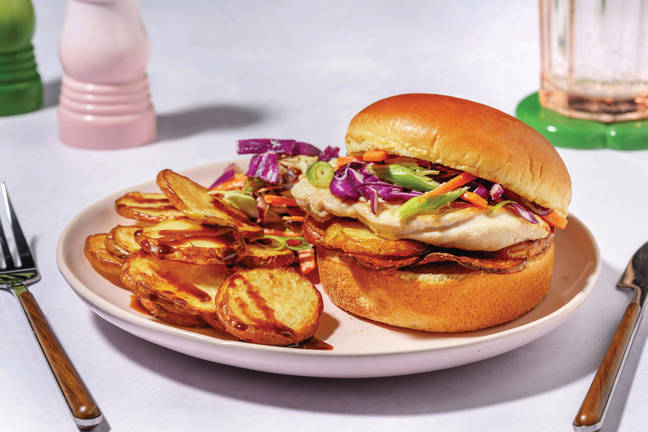 Savoury Chicken & Melted Mozzarella Burger