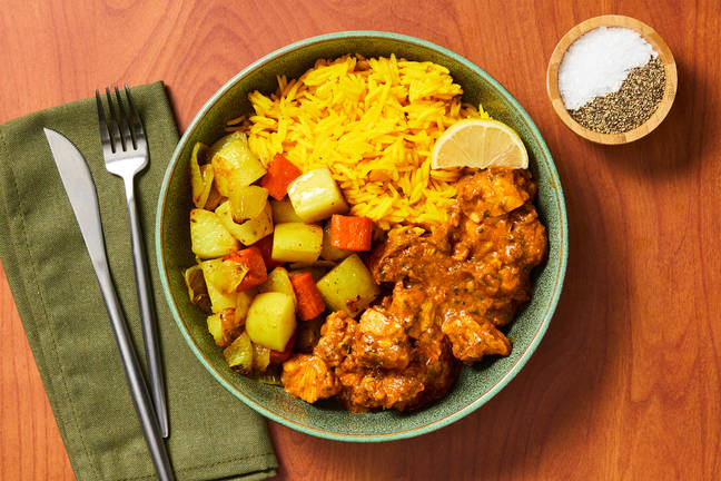 Creamy Tomato-Garlic Chicken Curry