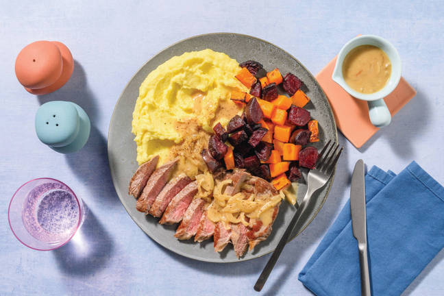 Smokey Beef Rump & Rich Onion Gravy