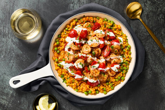 Smoky Spanish Rice with Shrimp