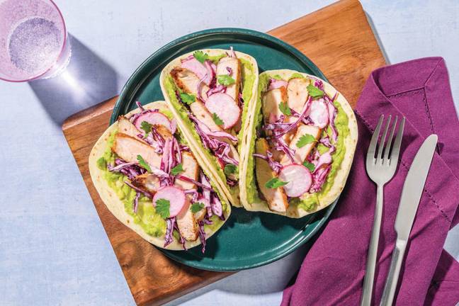 Mexican Seared Pork Tacos & Cucumber