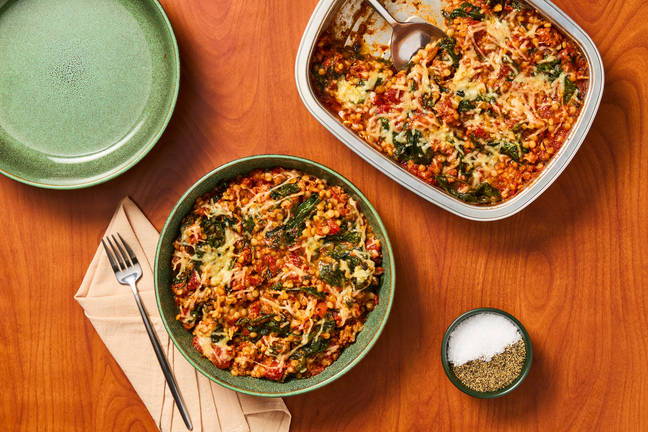 Prep & Bake Pork Sausage Couscous Bowls