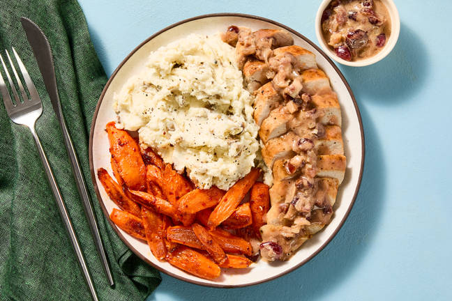 Chicken with Cranberry-Shallot Sauce