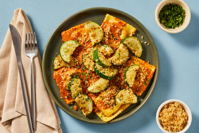 Ricotta Tomato Stuffed Ravioli