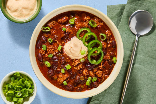 One-Pot Cowboy Turkey & Bean Chili
