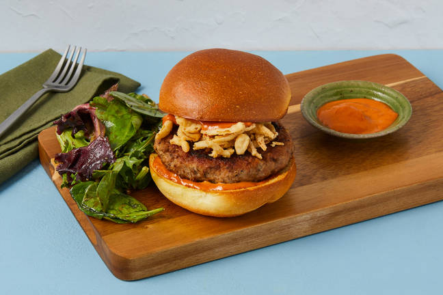Pork Burgers with Gochujang Aioli