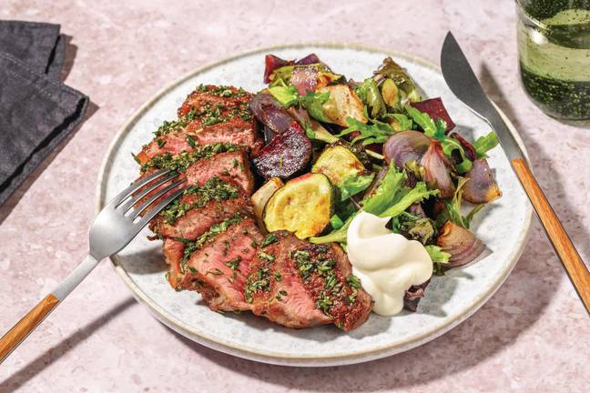 Herby Lamb & Roast Veg Salad