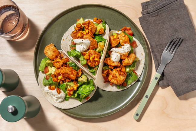Southern Chicken Bites & Avo Tacos