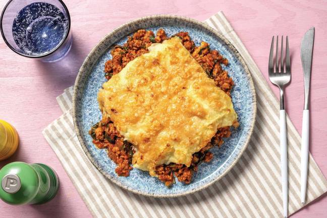 Homestyle Pork & Veggie-Loaded Pie
