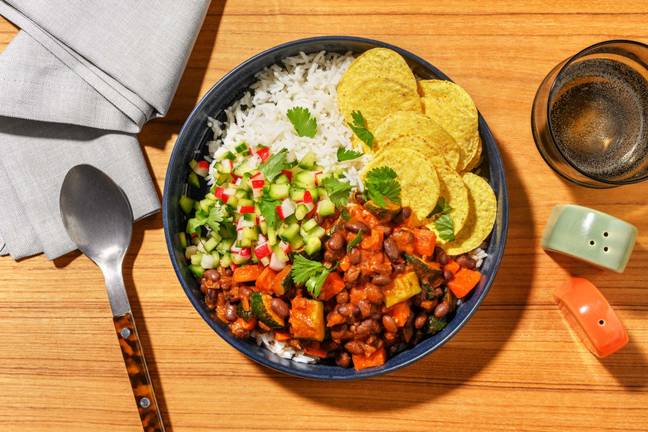 Black Bean & Roast Veggie Chilli