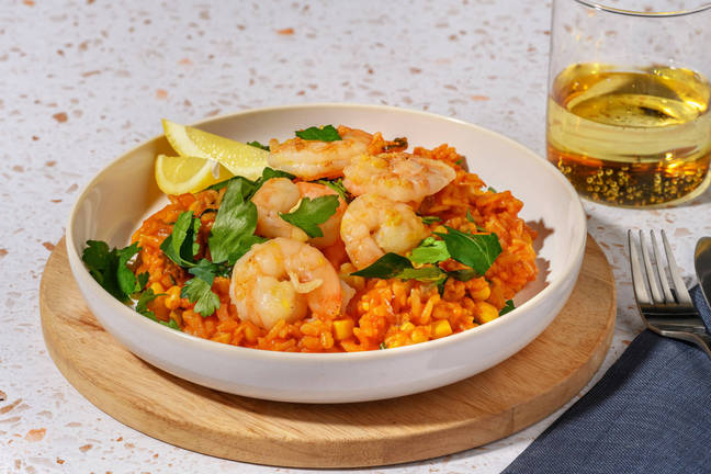 Portuguese-Style Prawns & Tomato Rice