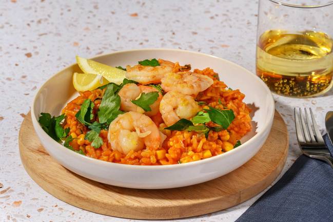 Portuguese-Style Prawns & Tomato Rice
