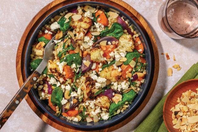 Spiced Cauliflower & Goat Cheese Salad