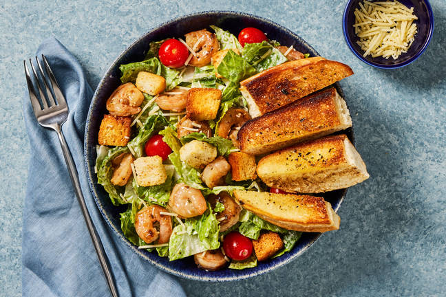 Lemony Parmesan Shrimp Salad