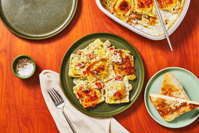 Cheesy Tomato Ravioli