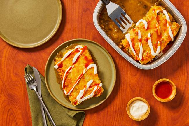 Prep & Bake Cheesy Chicken Enchiladas