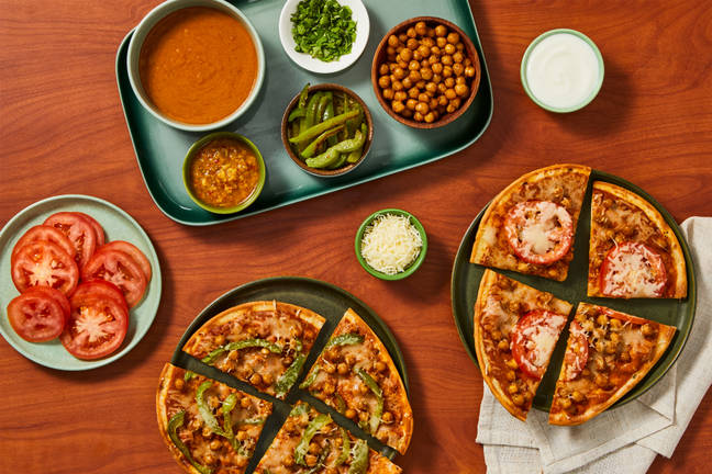 Cheesy Curry Naan Flatbread Bar
