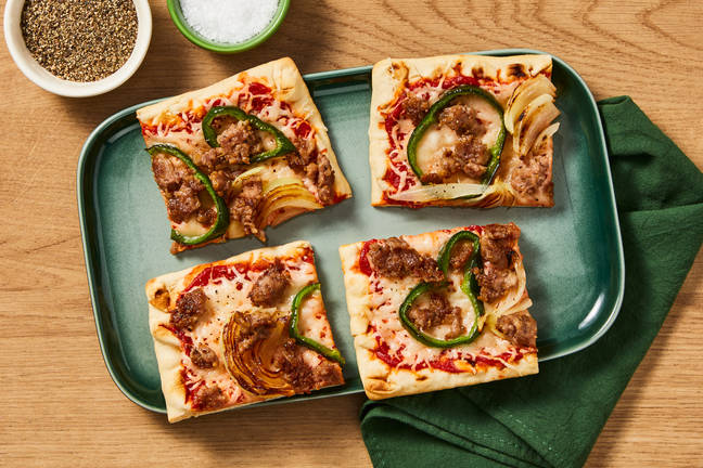 Pork Sausage & Pepper Flatbreads