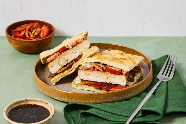 Chicken, Bacon & Basil Mayo Sandwiches