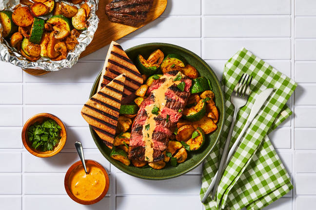 Grilled Steak & Veggie Packets