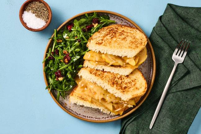 Gouda, Pear & Cheddar Grilled Cheese