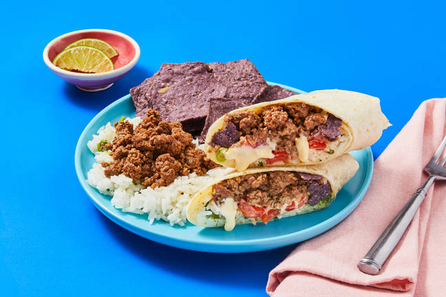 Beef & Queso Nacho Crunch Burritos