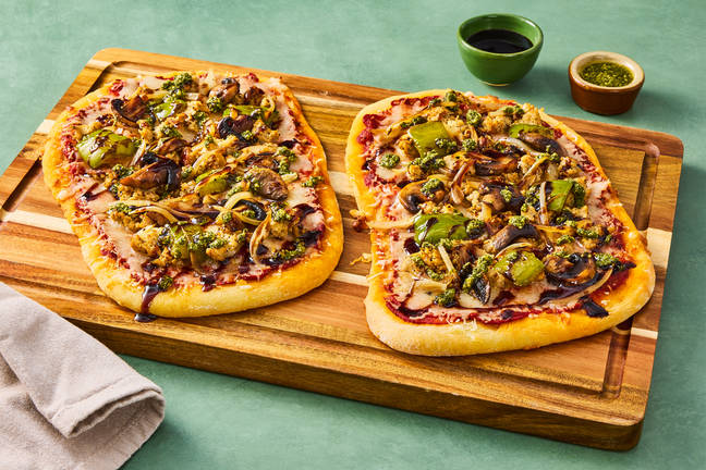 Chicken Sausage Supreme Pizzas