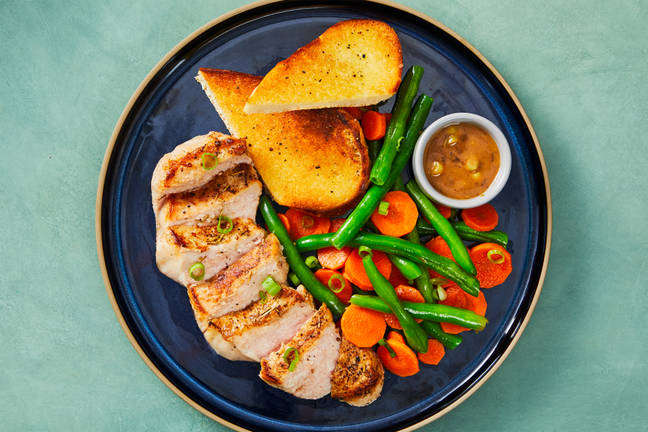 Rosemary Pork Chops & Creamy Dijon Sauce