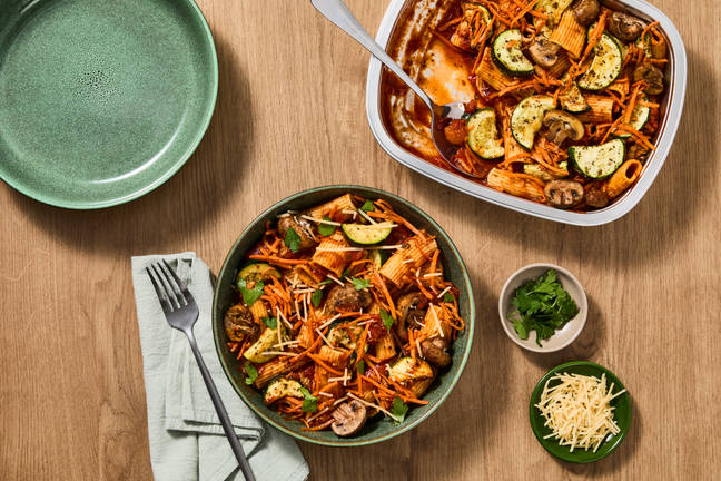 Mushroom Rigatoni Marinara