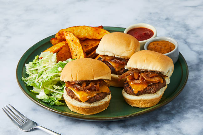 Caramelized Onion Cheeseburger Sliders