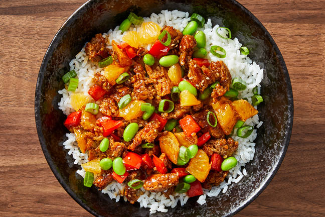 Szechuan-Hoisin Pork & Rice Bowls