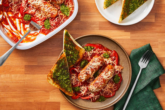 Prep & Bake Cheesy Pork Sausage Marinara