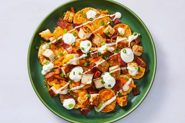 Chicken Bacon Ranch Loaded Potatoes
