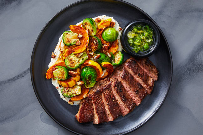 Butter-Basted Steak & Scallion Gremolata