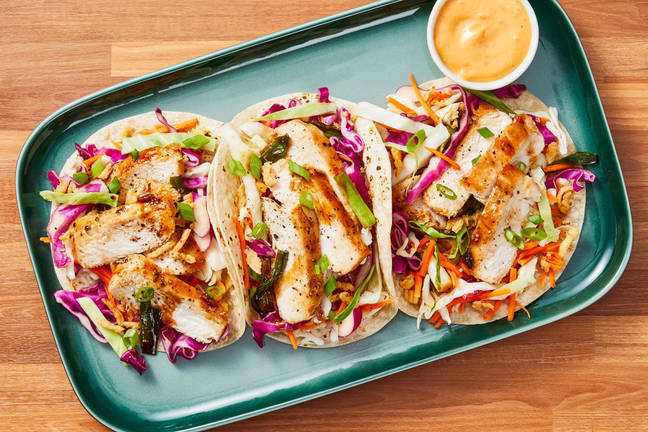 Sweet Soy–Glazed Chicken Tacos