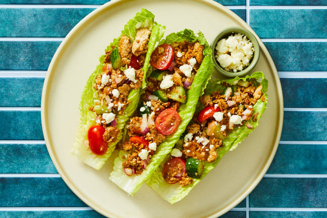 Turkey & Greek Salad Lettuce Wraps