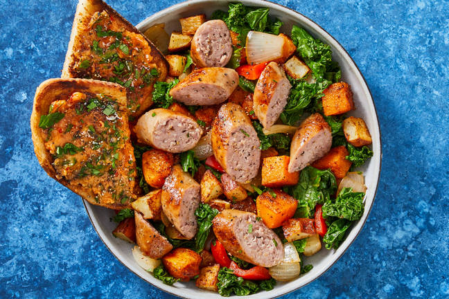 Roasted Italian Sausage & Butternut Hash