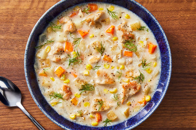 One-Pot Creamy Chicken, Potato & Corn Soup