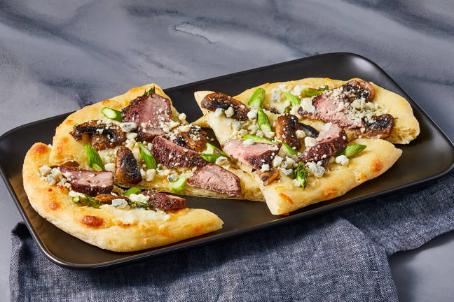 Steak & Blue Cheese Pizzas