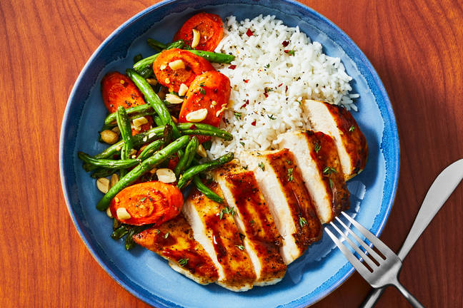 Glazed Apricot Dijon Chicken & Rice