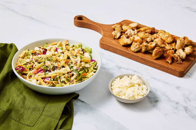 Super-Quick Mediterranean Chicken Salad with Feta